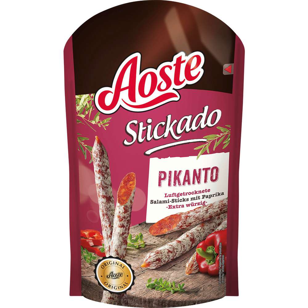 Produktabbildung Aoste Salami-Snack Stickado, Pikant