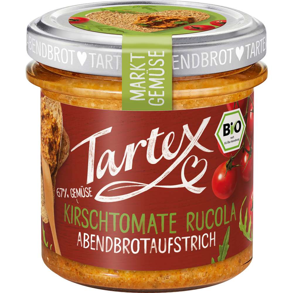 Produktabbildung Tartex Bio Brotaufstrich, Kirschtomate-Rucola