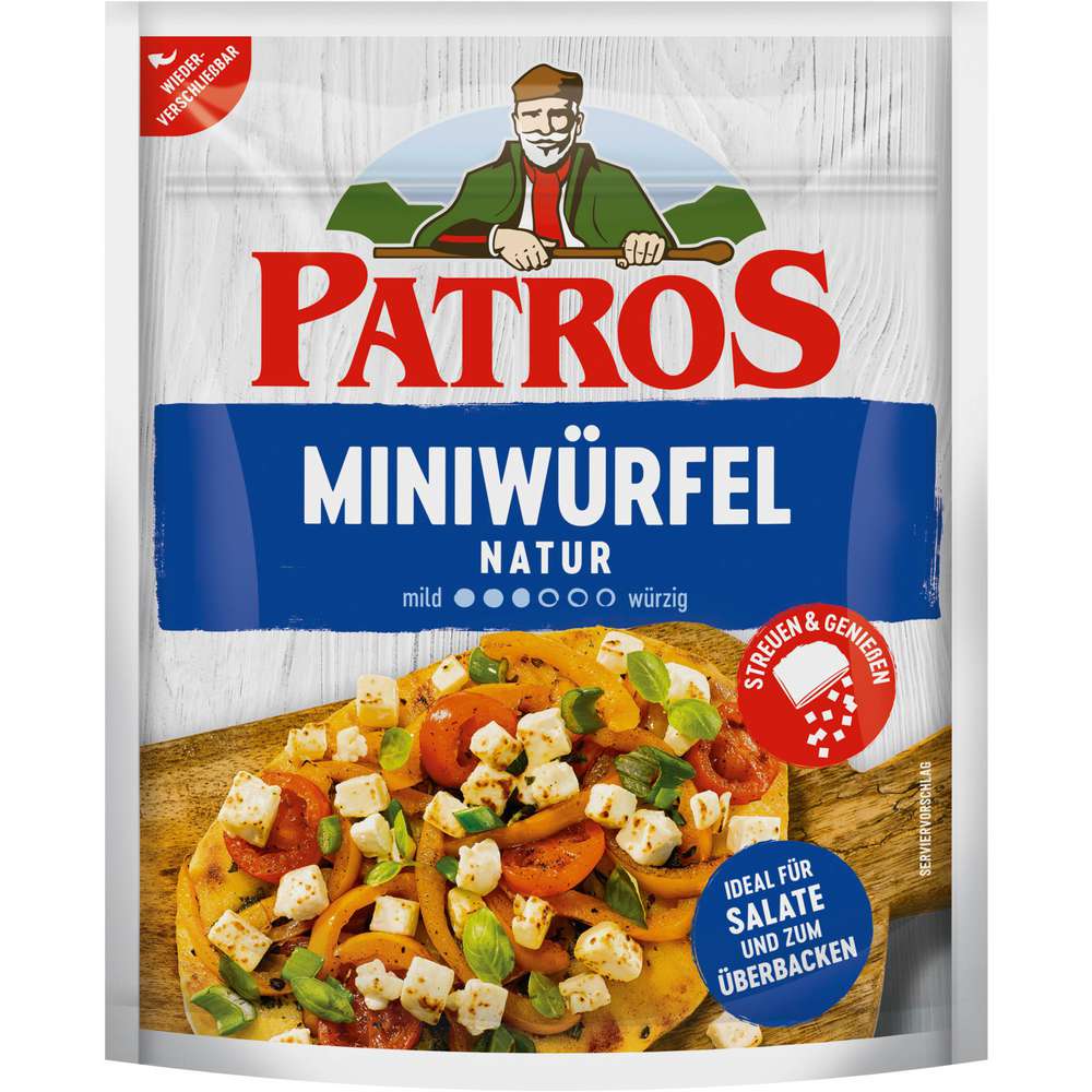Produktabbildung Patros Hirtenkäse Miniwürfel, Natur
