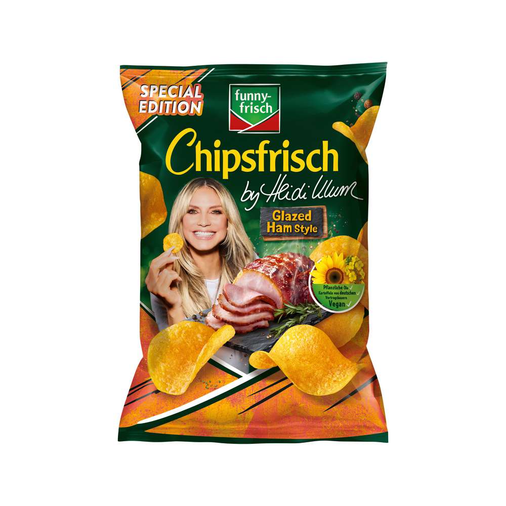 Produktabbildung funny-frisch Chipsfrisch Heidi Klum Edition, Glazed Ham