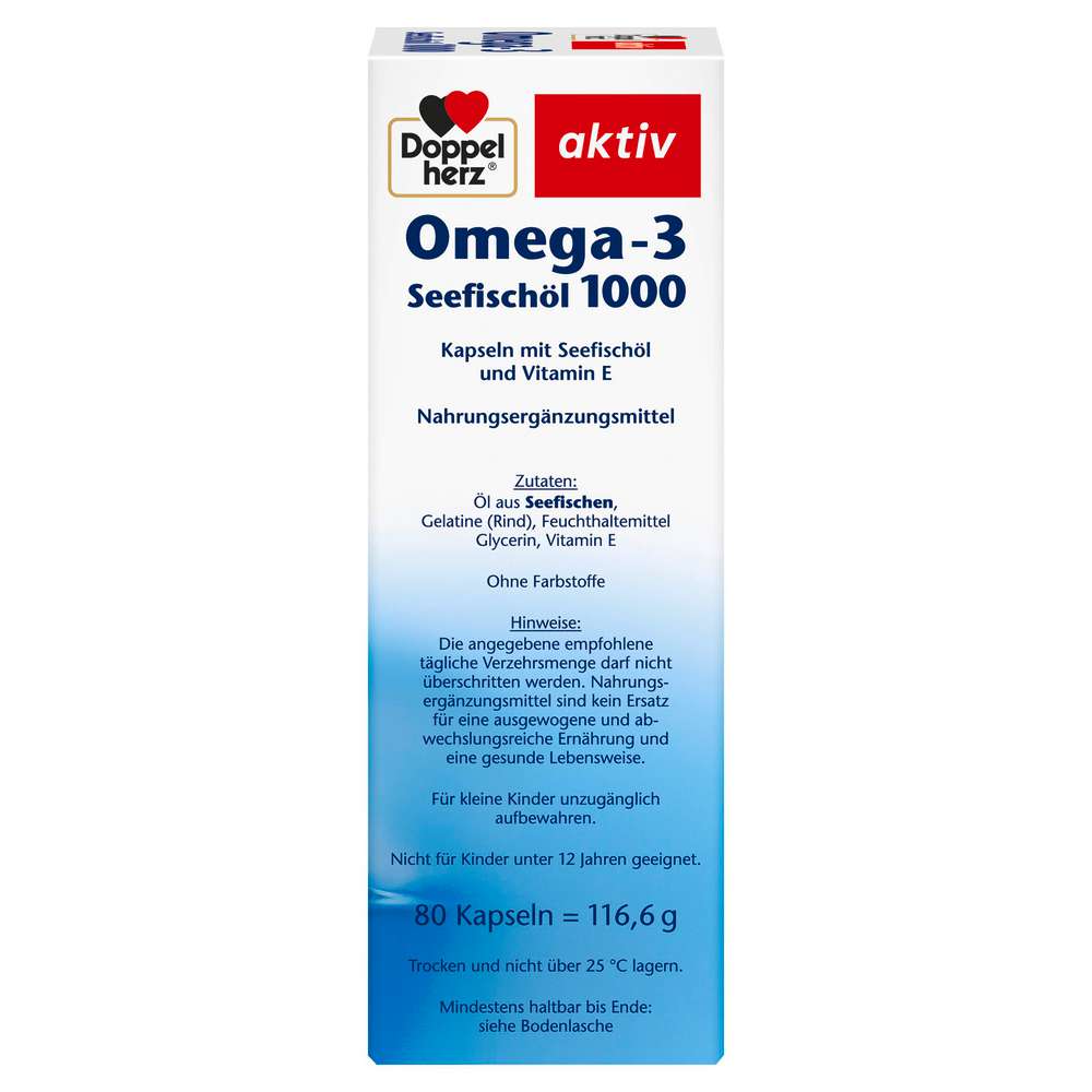Produktabbildung Doppelherz Omega-3 Seefischöl 1000 Kapseln
