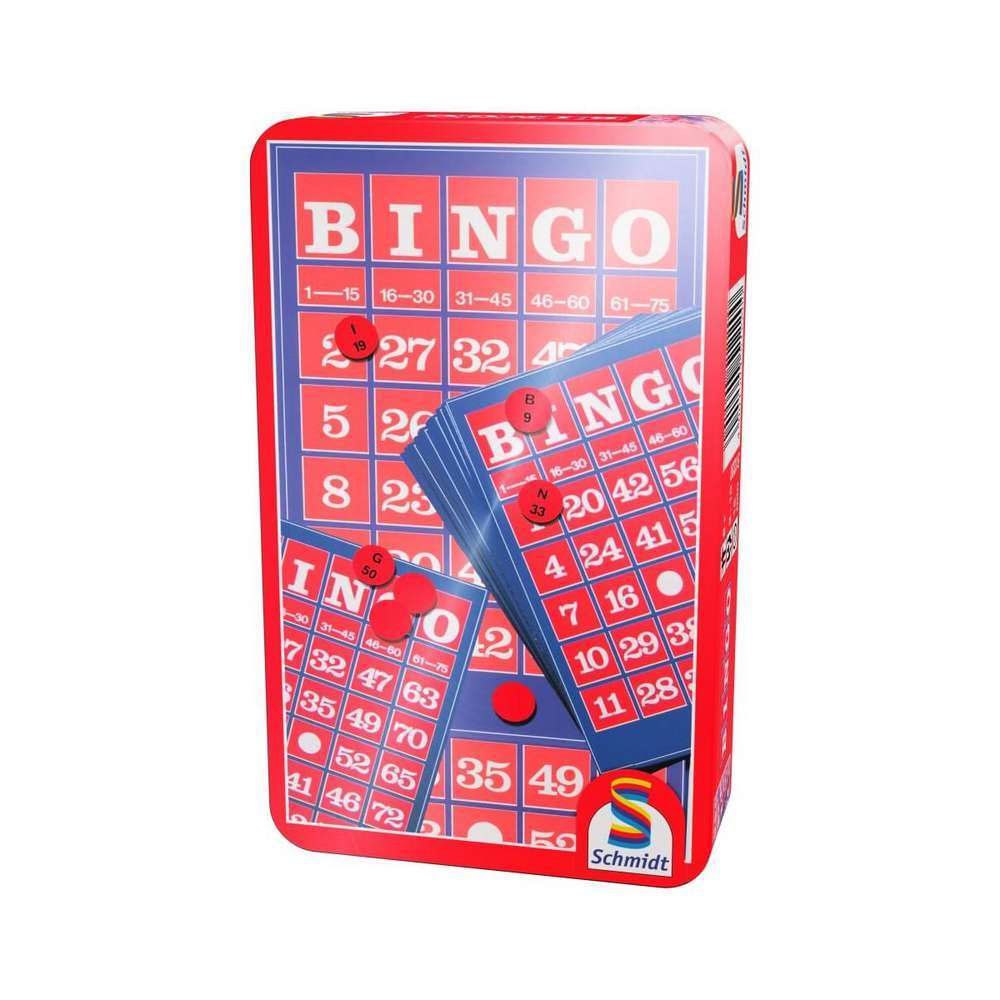 Produktabbildung Schmidt Spiele Mitbringspiel Bingo, in der Metalldose