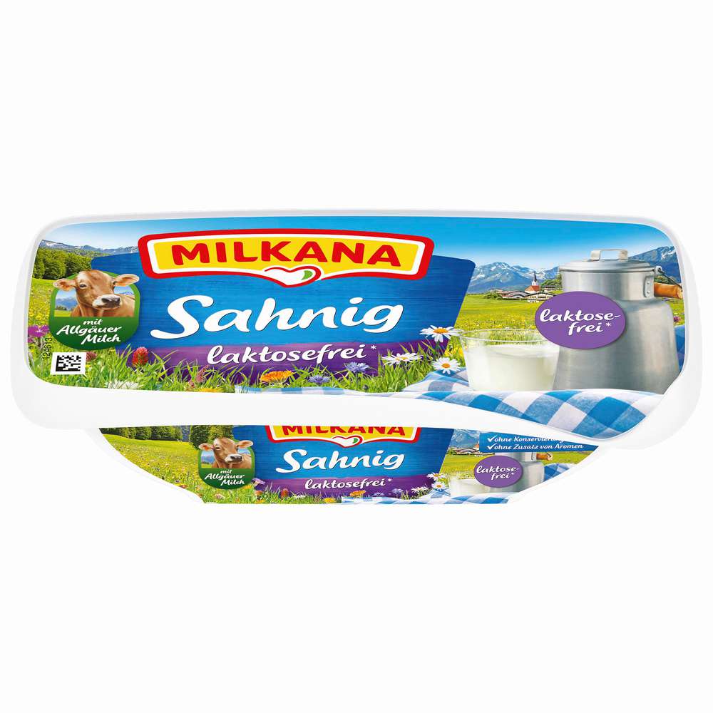 Produktabbildung Milkana Schmelzkäse, Der Sahnige, laktosefrei