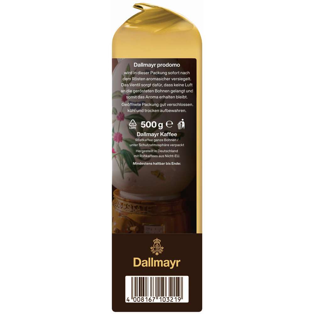Produktabbildung Dallmayr Kaffee Prodomo original, ganze Bohne
