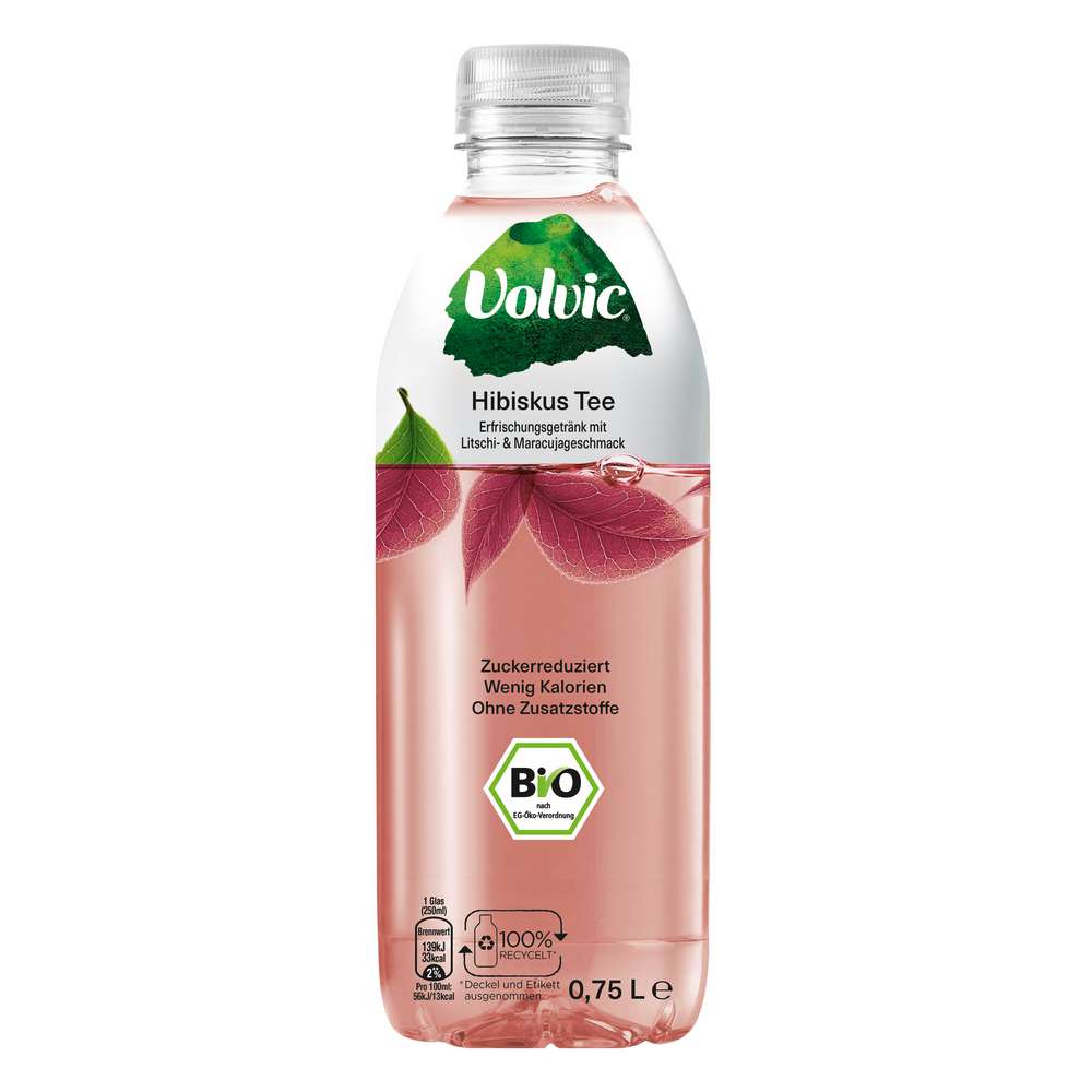 Produktabbildung Volvic Bio Hibiskus-Tee, zuckerreduziert