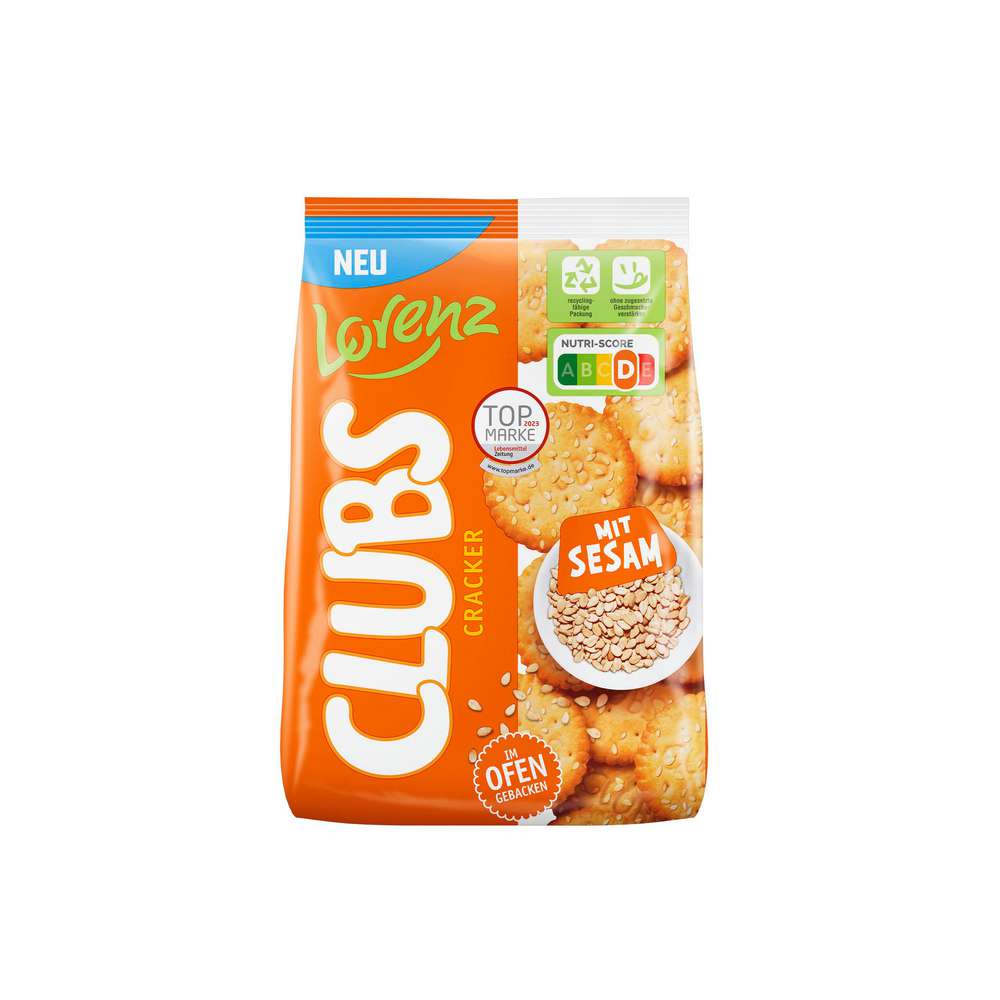 Produktabbildung Lorenz Clubs Cracker mit Sesam