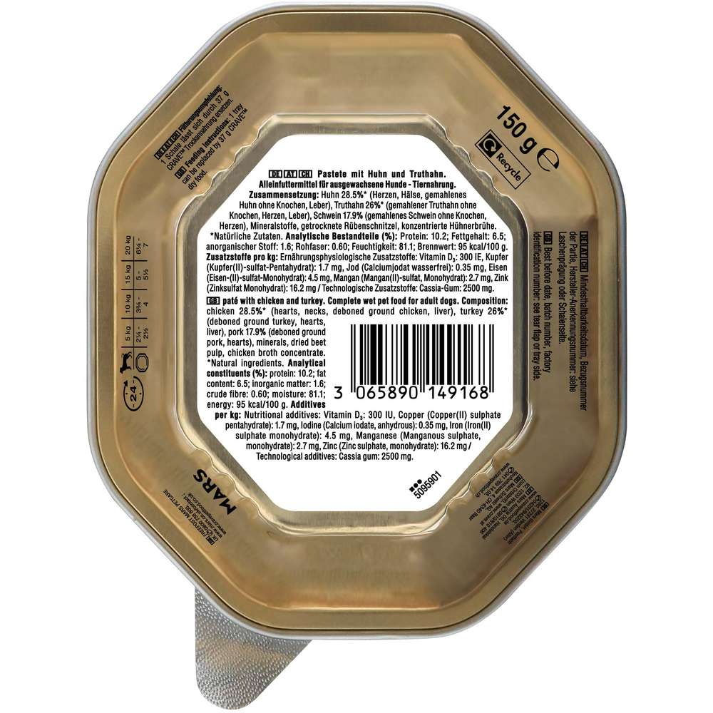 Produktabbildung Crave Hunde-Nassfutter, Pastete, Huhn/Truthahn