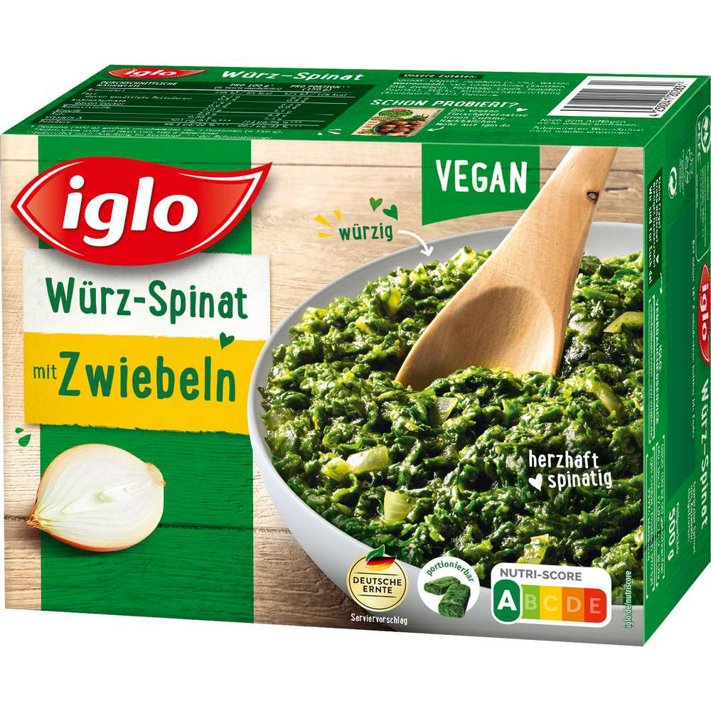 Produktabbildung Iglo Würz-Spinat portionierbar, tiefgekühlt