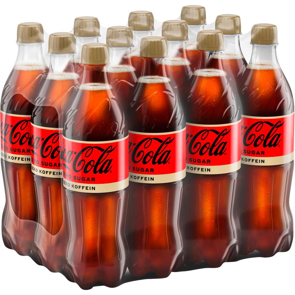 Produktabbildung Coca Cola Cola, koffein- & zuckerfrei (12x 0,500 Liter)