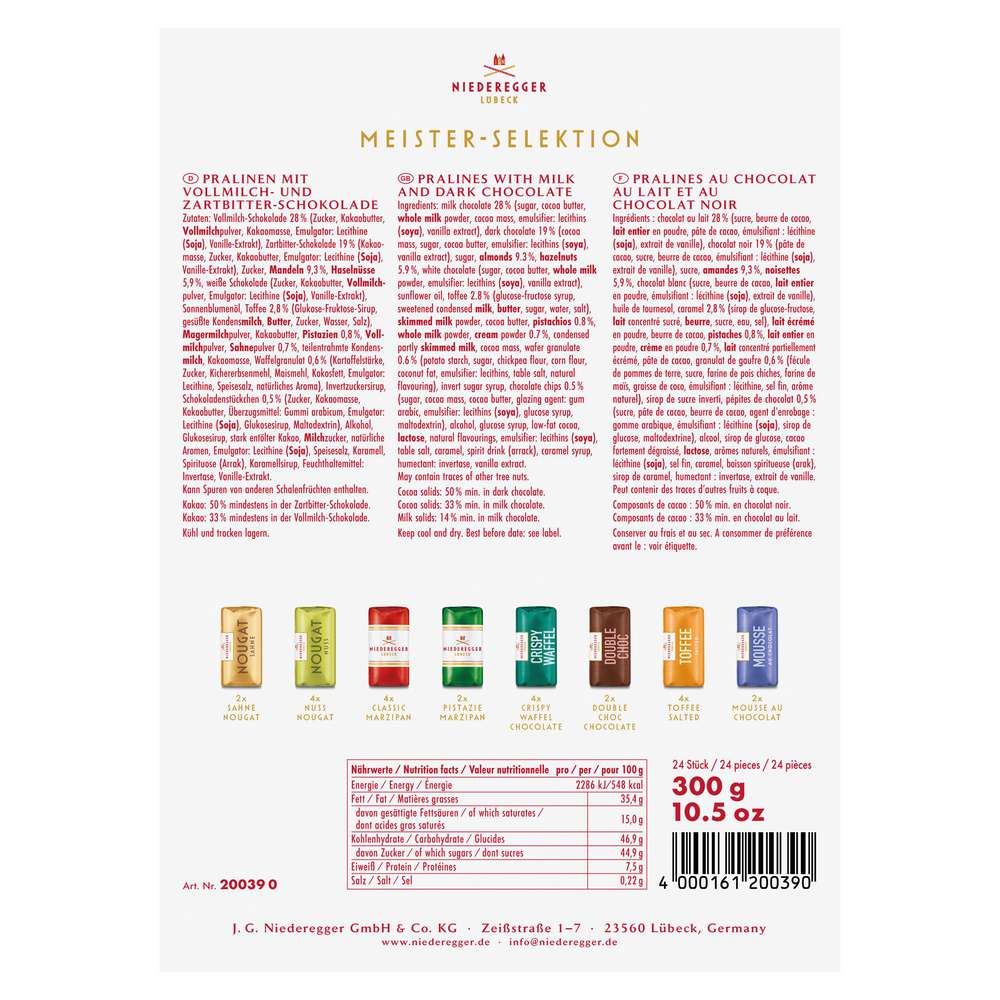 Produktabbildung Niederegger Meister Selection