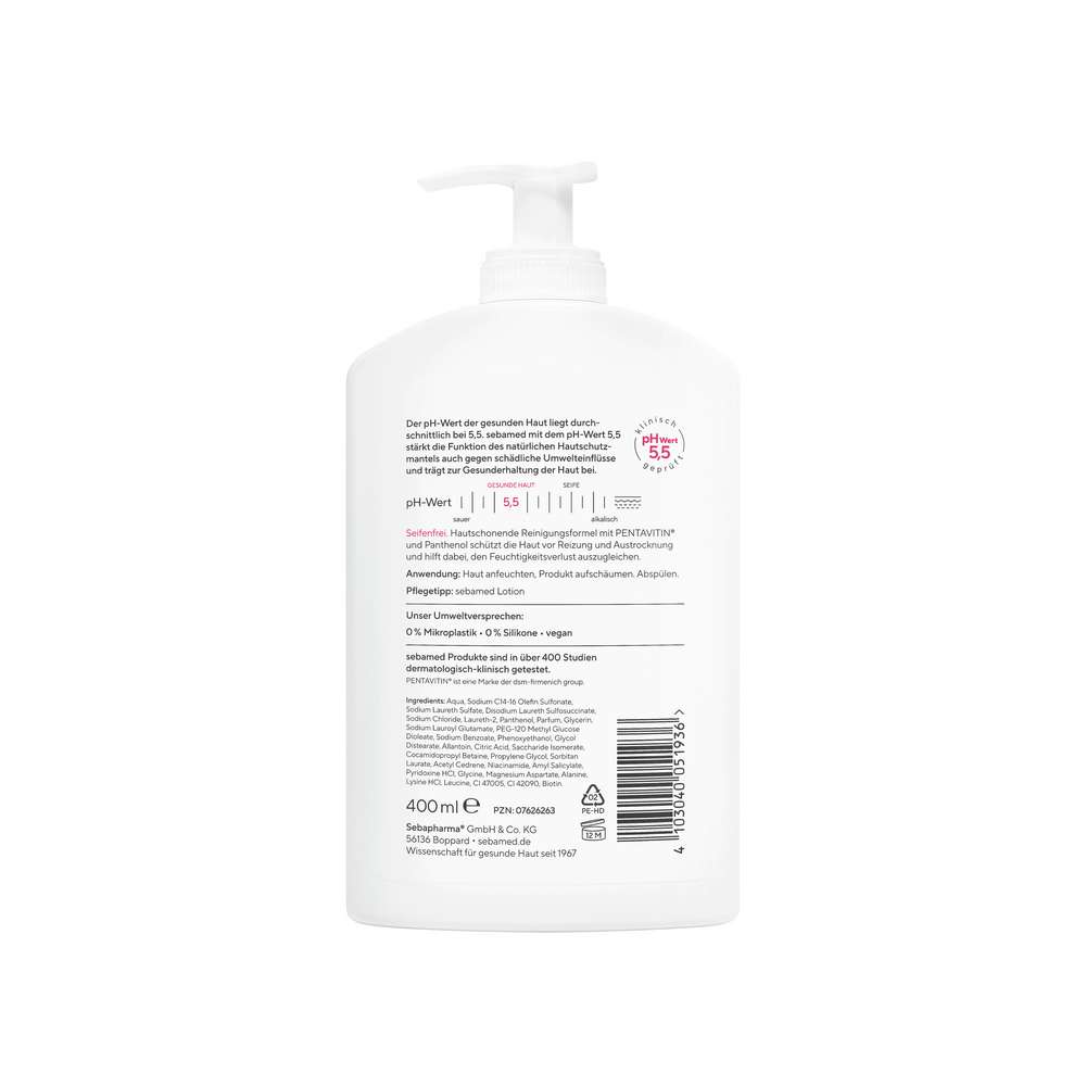 Produktabbildung Sebamed Seifenfreie Waschemulsion Pentavtin
