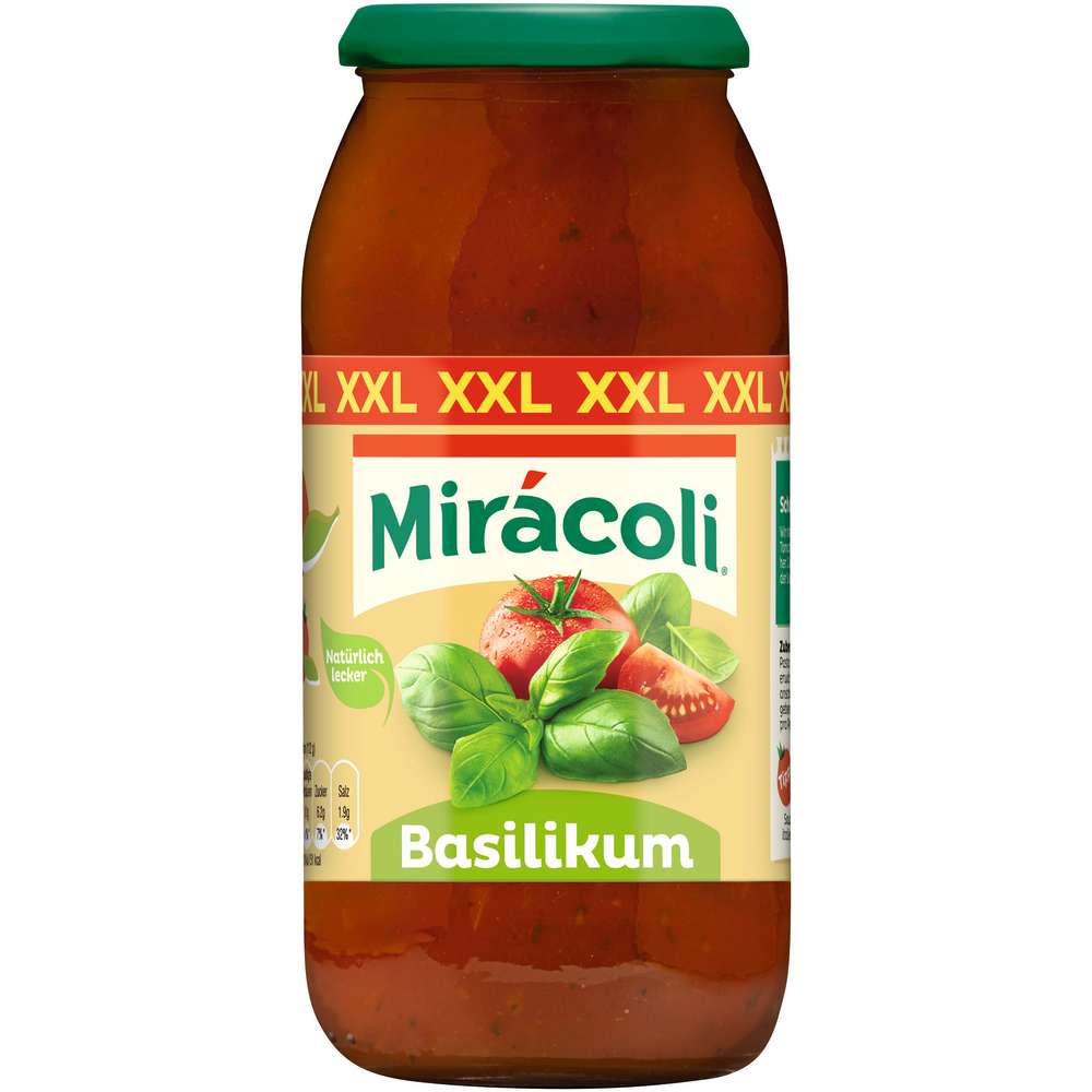 Produktabbildung Miracoli XXL Pasta Sauce, Basilikum