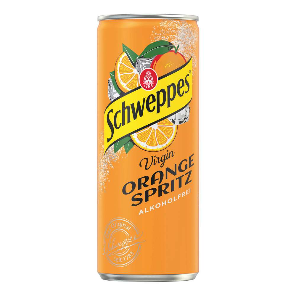 Produktabbildung Schweppes Virgin Orange Spritz alkoholfrei