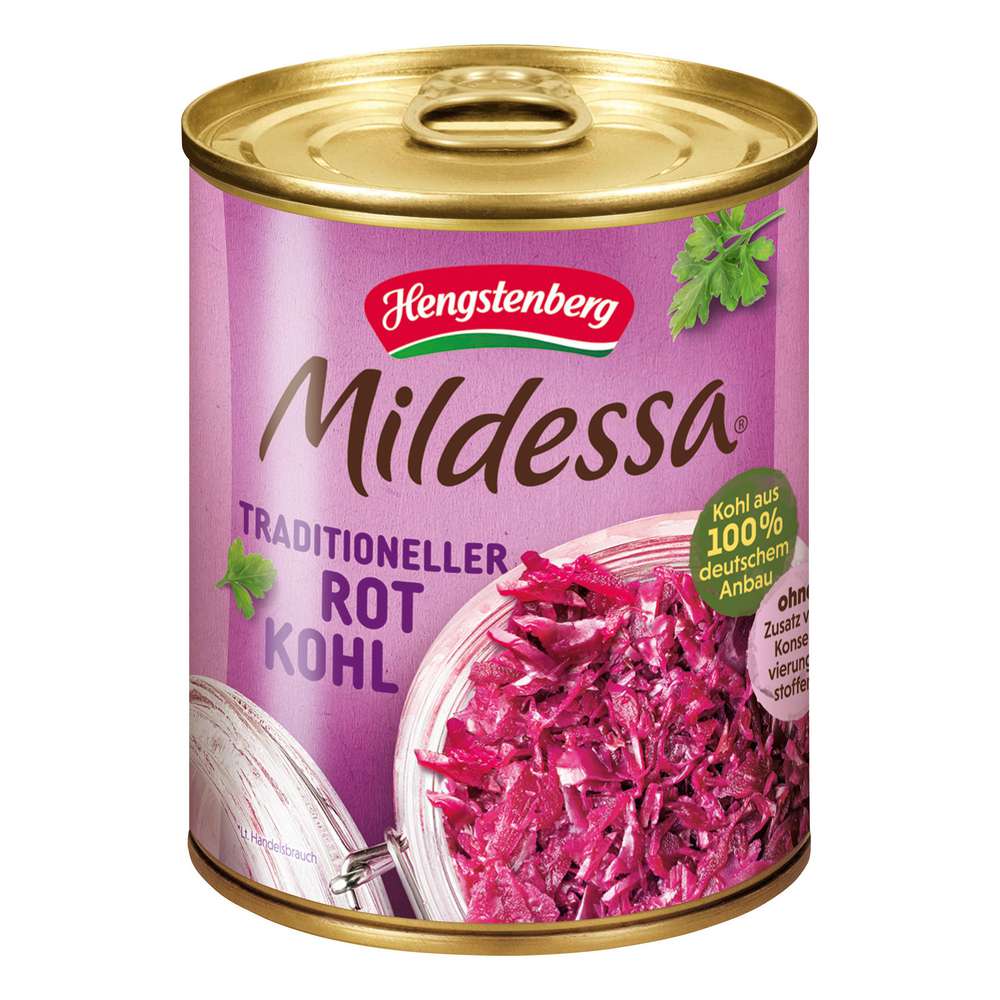Produktabbildung Mildessa Rotkraut, traditionelle Art