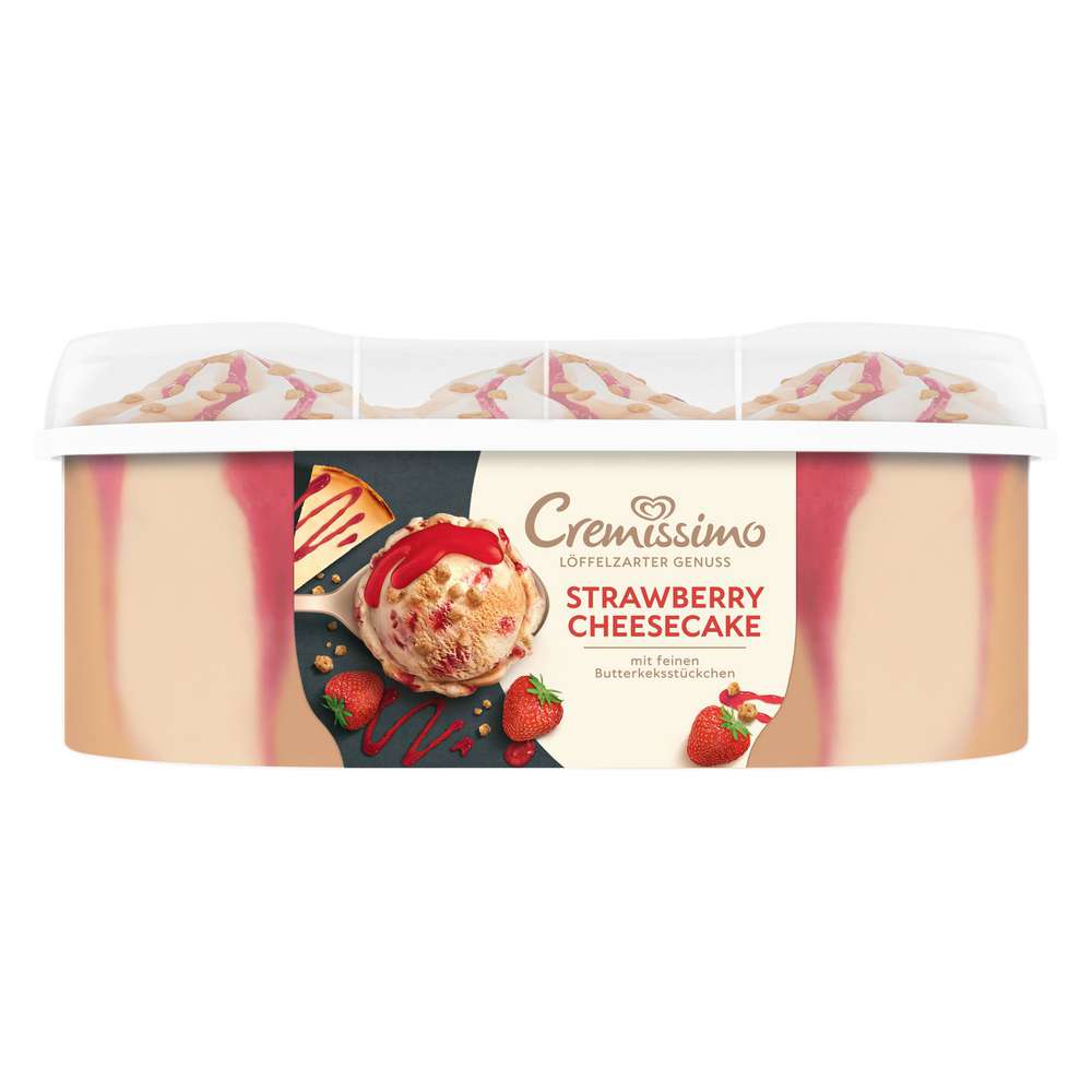Produktabbildung Langnese Eis Cremissimo, Strawberry Cheescake