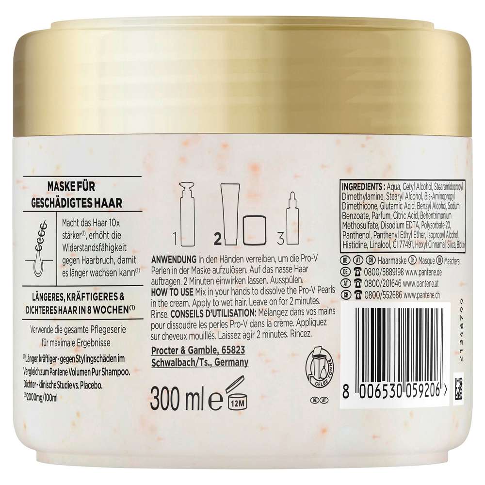 Produktabbildung Pantene Pro-V Haarmaske Grow Abundant, Anti-Haarverlust