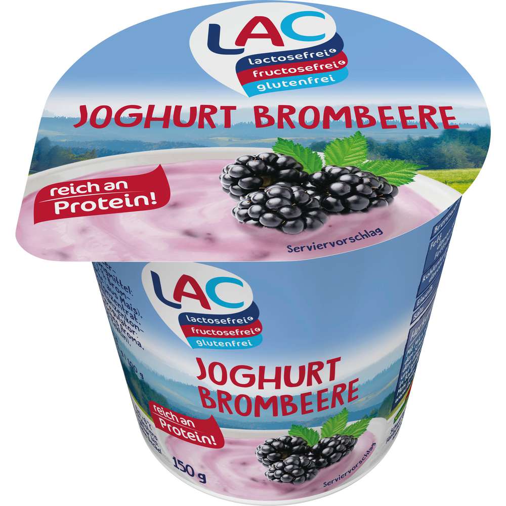 Produktabbildung Schwarzwaldmilch Fruchtjoghurt, Brombeere, laktosefrei