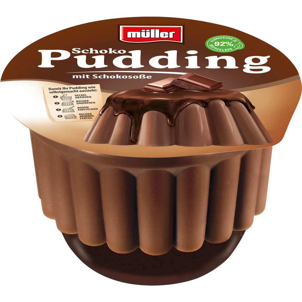 Produktabbildung Müller Schoko-Pudding mit Schokosoße