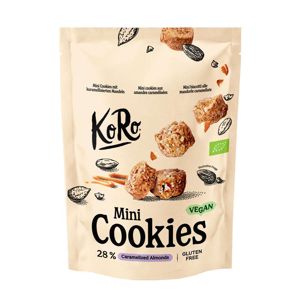 Produktabbildung KoRo Bio Mini Cookies Caramelized Almond 