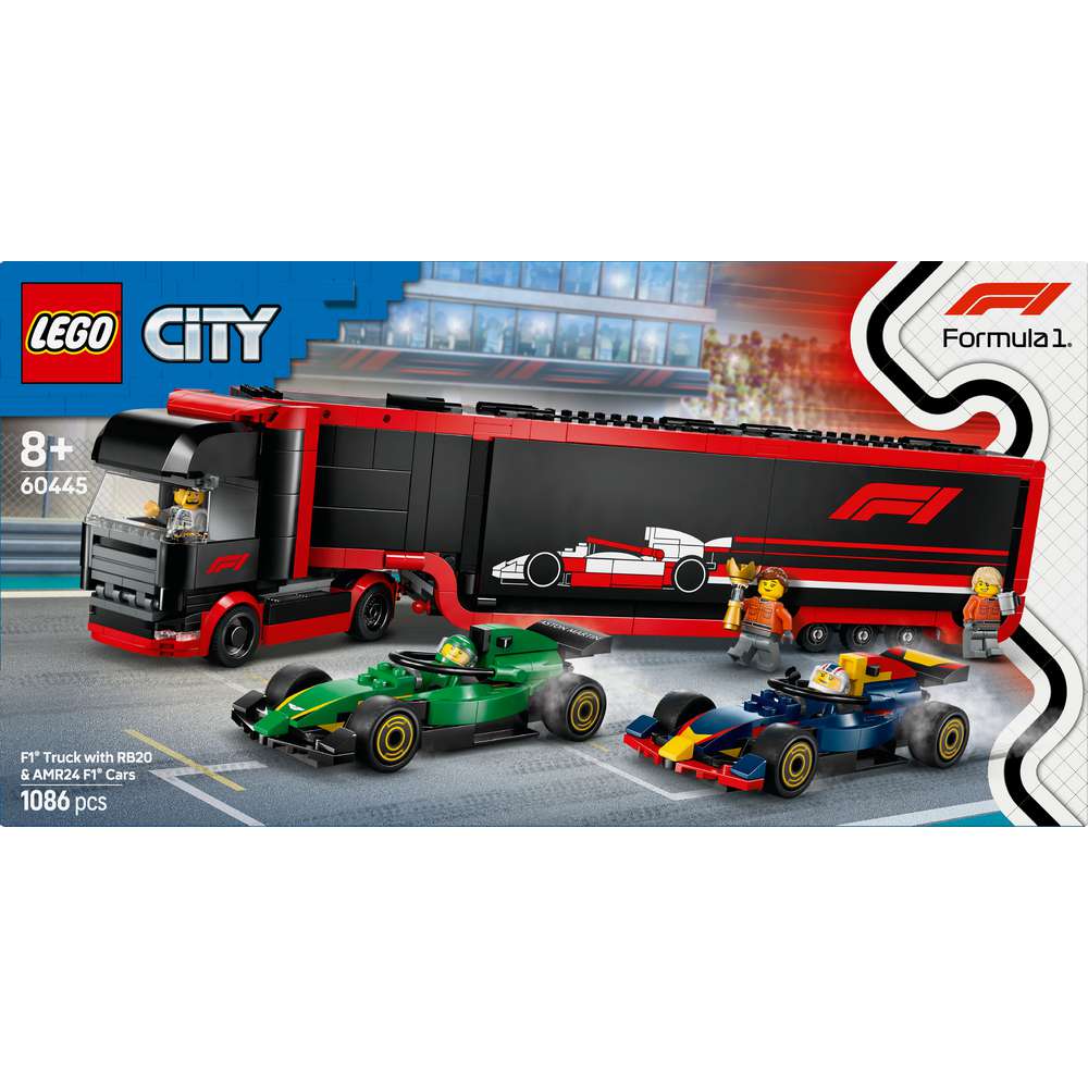 Produktabbildung Lego LEGO City F1 Transporter mit RB20 & AMR24 F1 Rennautos - Spielset 60445