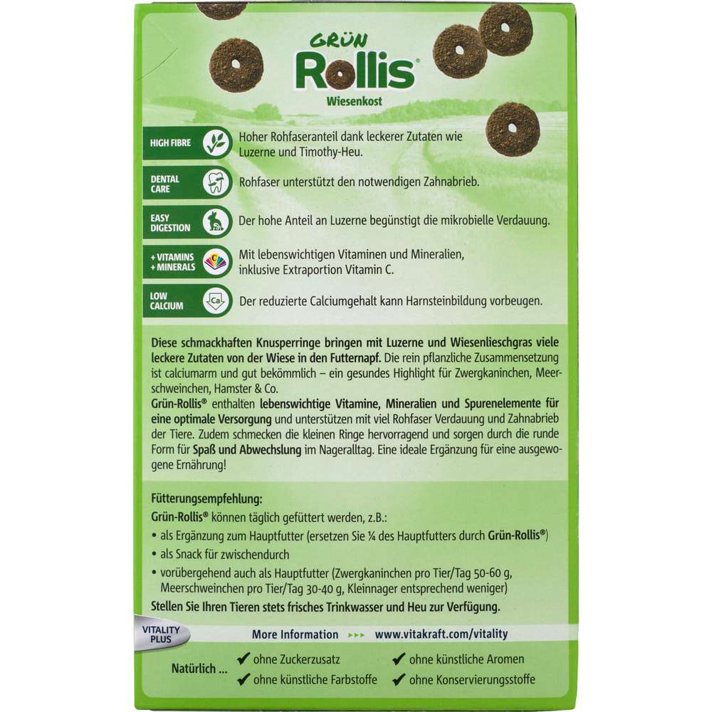 Produktabbildung Vitakraft Nagerfutter Grün Rollis Wiesenkost