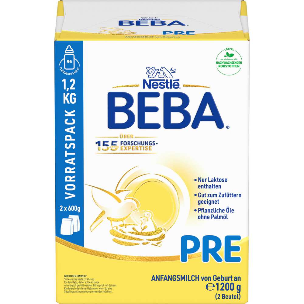 Produktabbildung Nestle Beba Anfangsmilch Pre