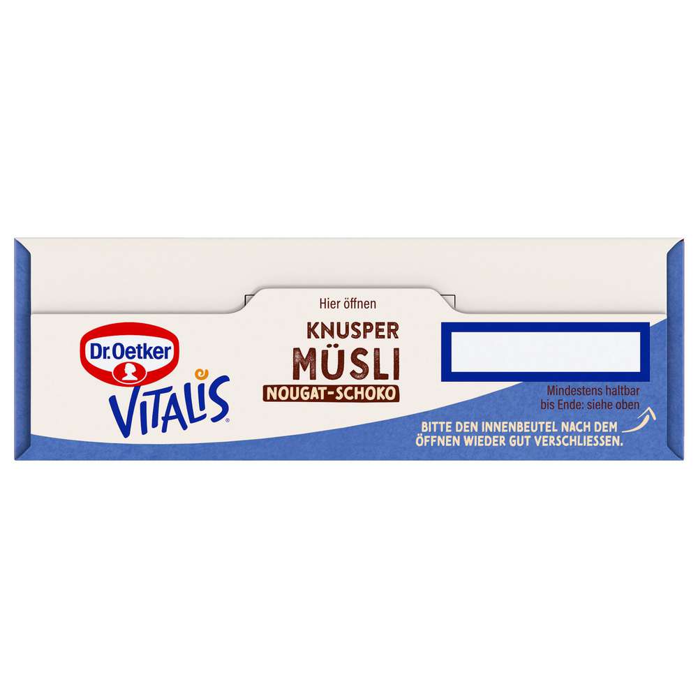Produktabbildung Dr. Oetker Vitalis Knusper Müsli Nougat-Schoko