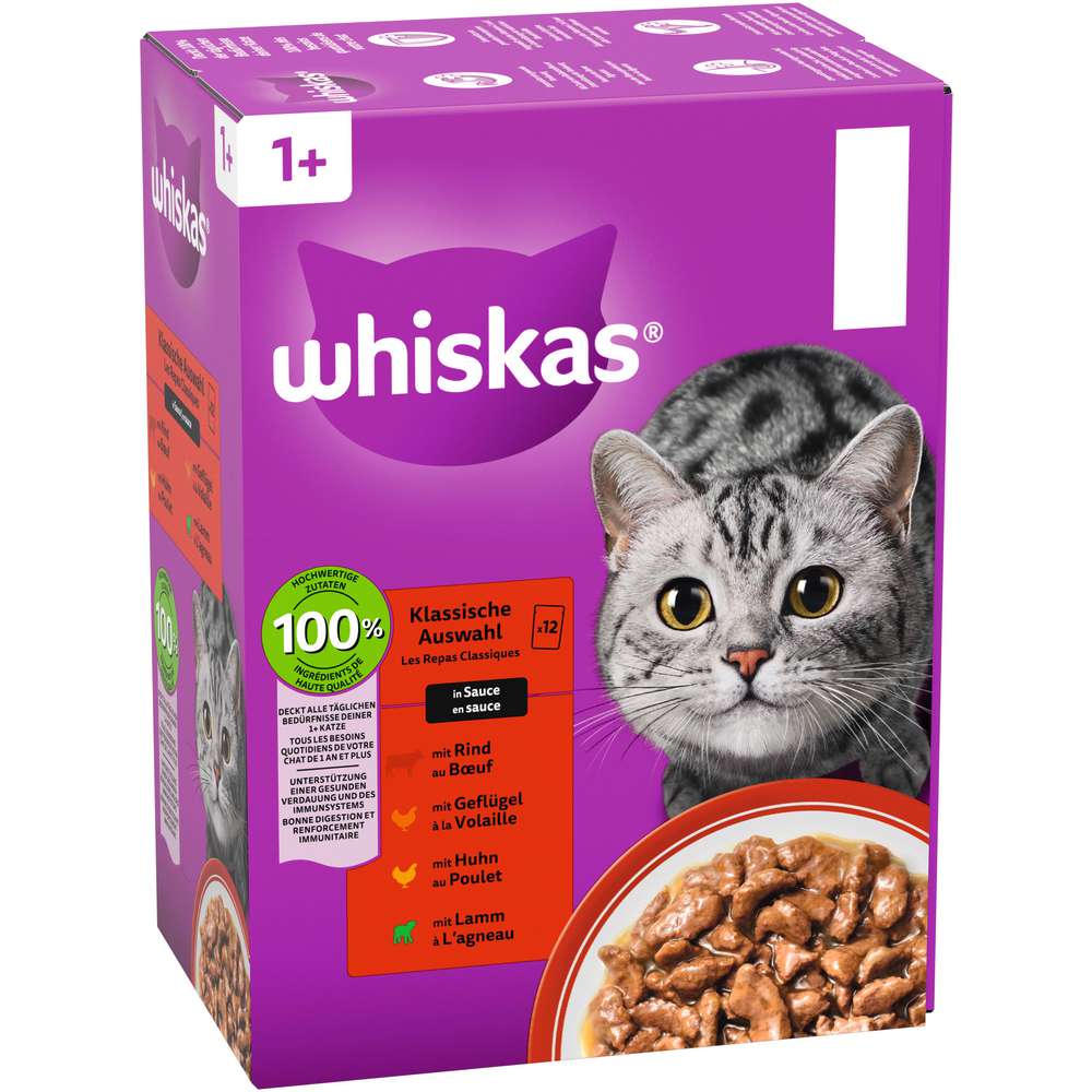 Produktabbildung Whiskas Katzen-Nassfutter, Klassische Auswahl
