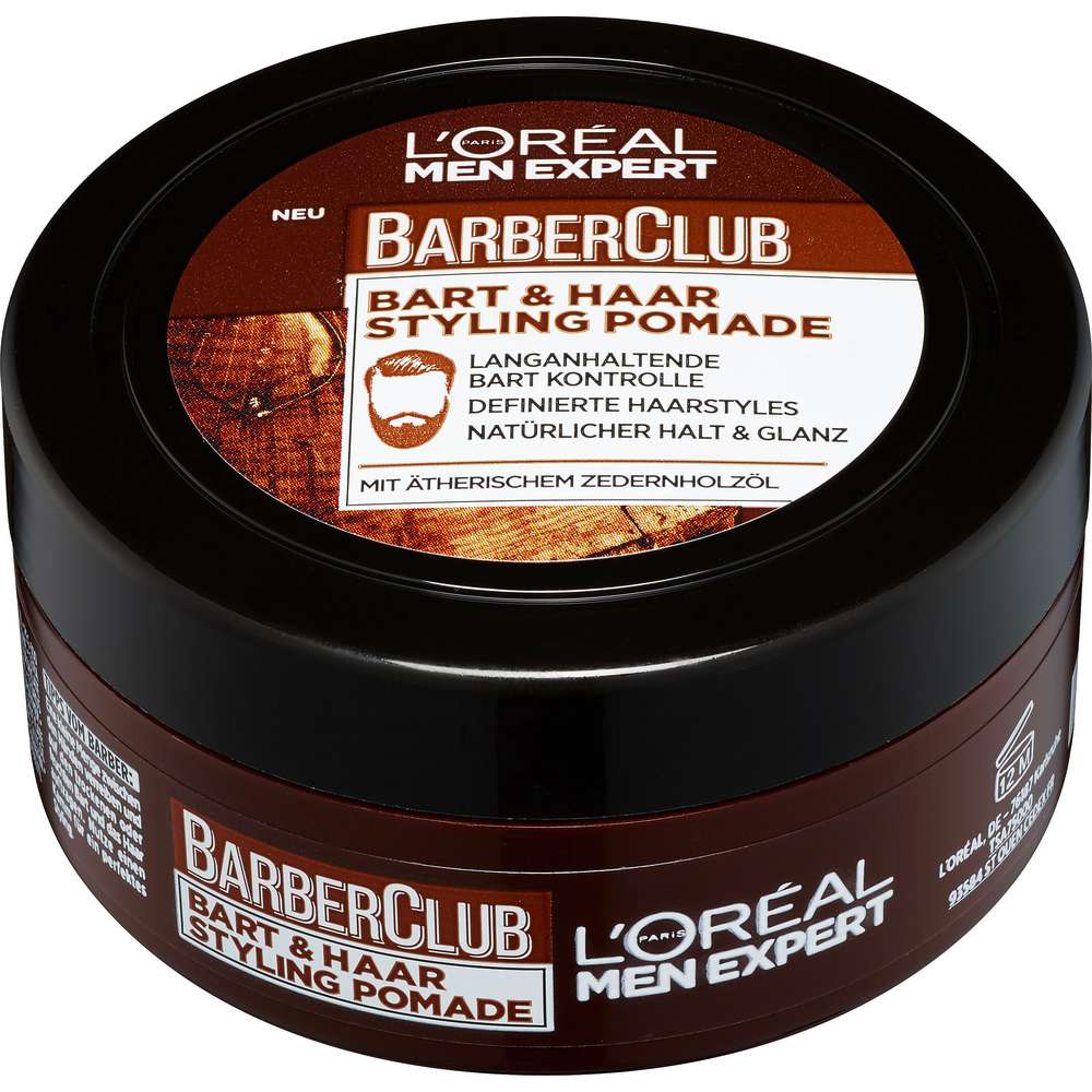 Produktabbildung L'Oreal Paris Bartpflege Men Expert, Barber Club, Bart Styling Pomade, in Tiegel