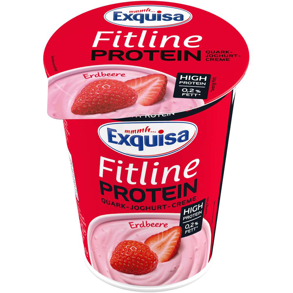 Produktabbildung Exquisa Fitline Quark-Joghurt-Creme, Erdbeere