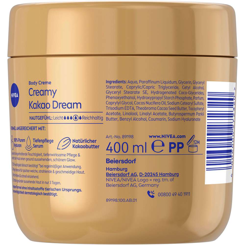 Produktabbildung Nivea Bodycreme, Creamy Kakao
