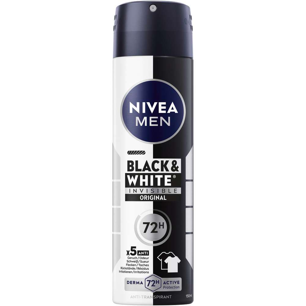 Produktabbildung Nivea Deospray Men, Black + White