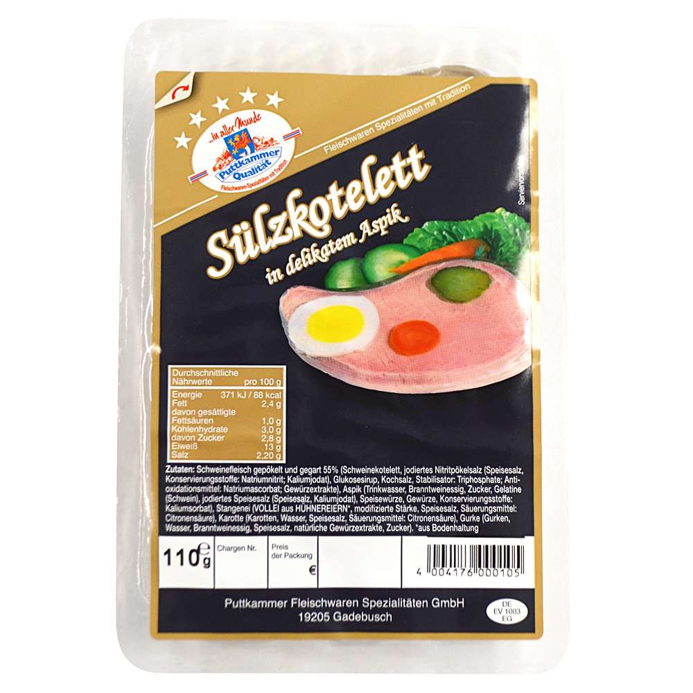 Produktabbildung Puttkammer Sülzkotelett in Aspik 