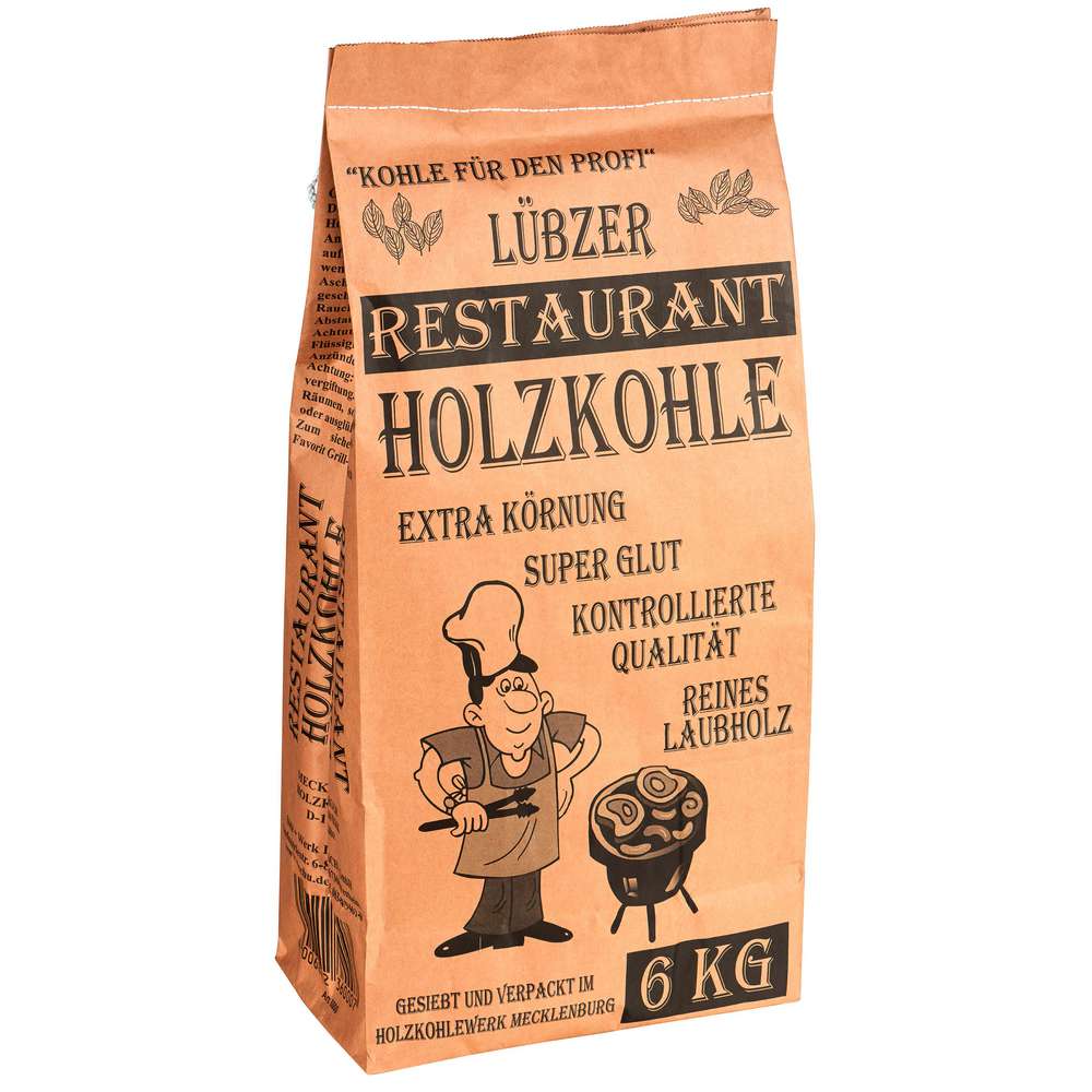 Produktabbildung Lübzer Restaurant-Grillholzkohle