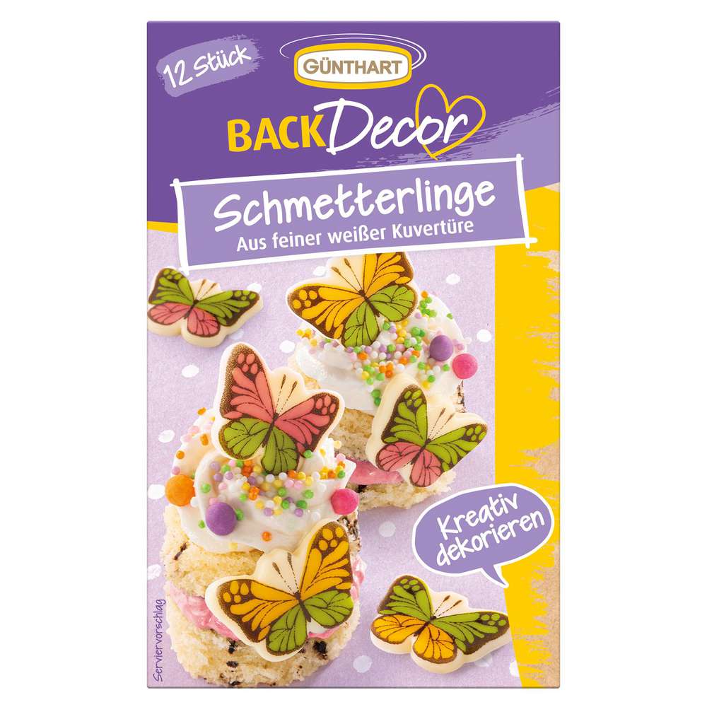 Produktabbildung Günthart Backdekor Schmetterlinge