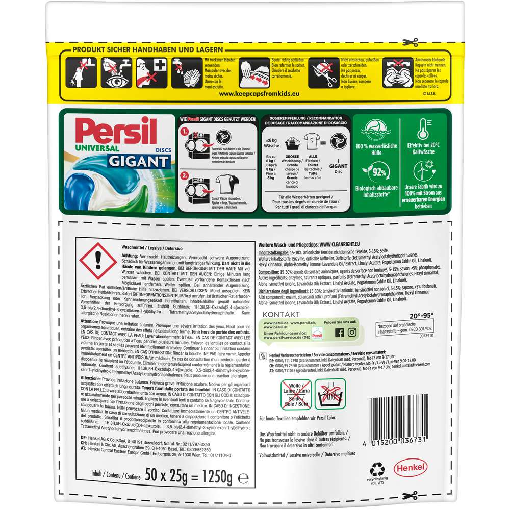Produktabbildung Persil Universal-Waschmittel Discs Gigant