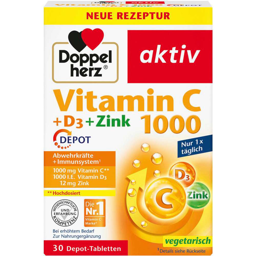 Produktabbildung Doppelherz Vitamin C 1000, Tabletten