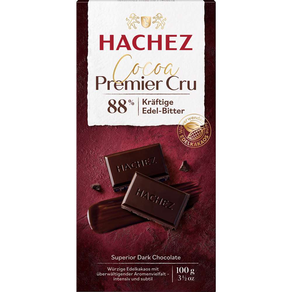 Produktabbildung Hachez Tafelschokolade, Edelbitter 88%