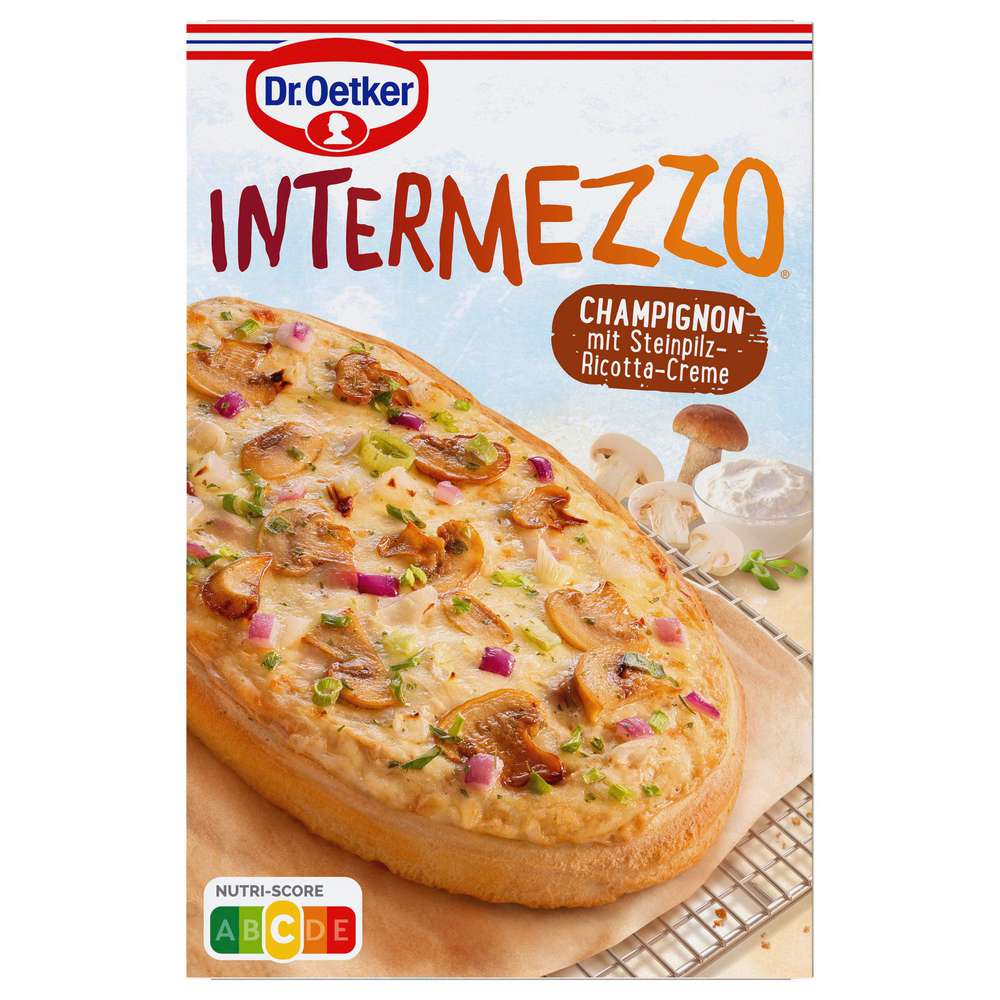 Produktabbildung Dr. Oetker Pizzabrot Intermezzo, Champignon Steinpilz-Ricotta