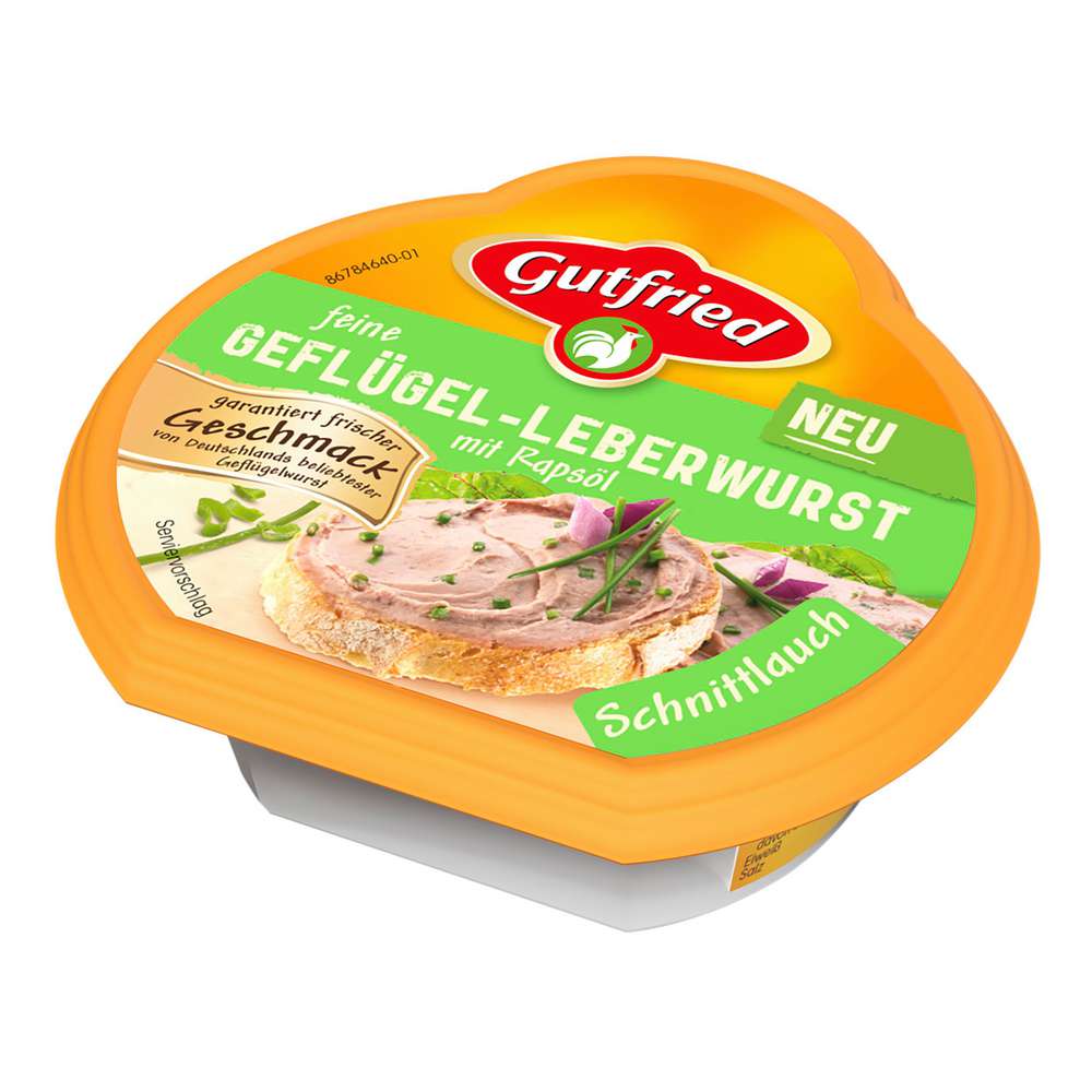 Produktabbildung Gutfried Geflügel-Leberwurst, Schnittlauch