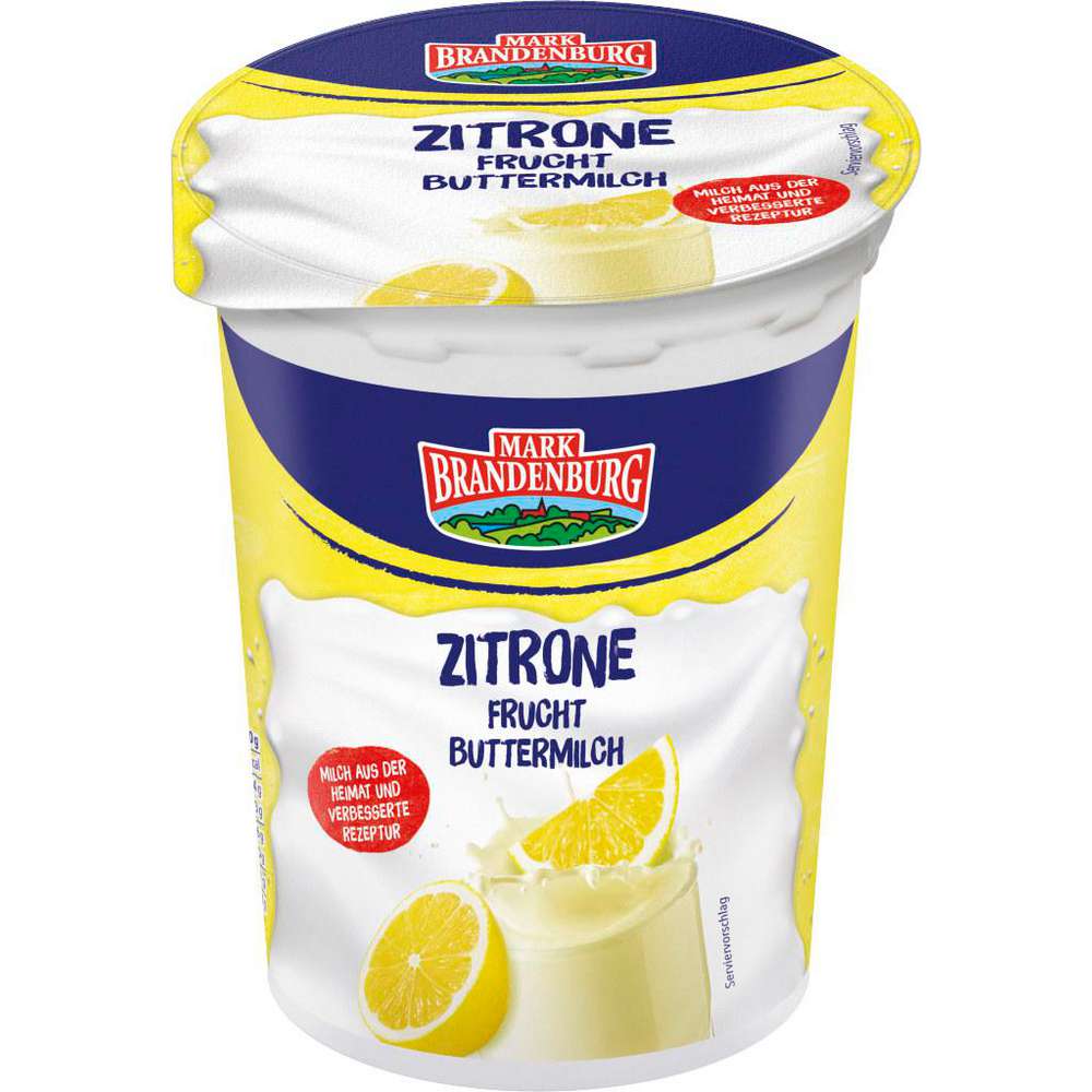 Produktabbildung Mark Brandenburg Fruchtbuttermilch Zitrone