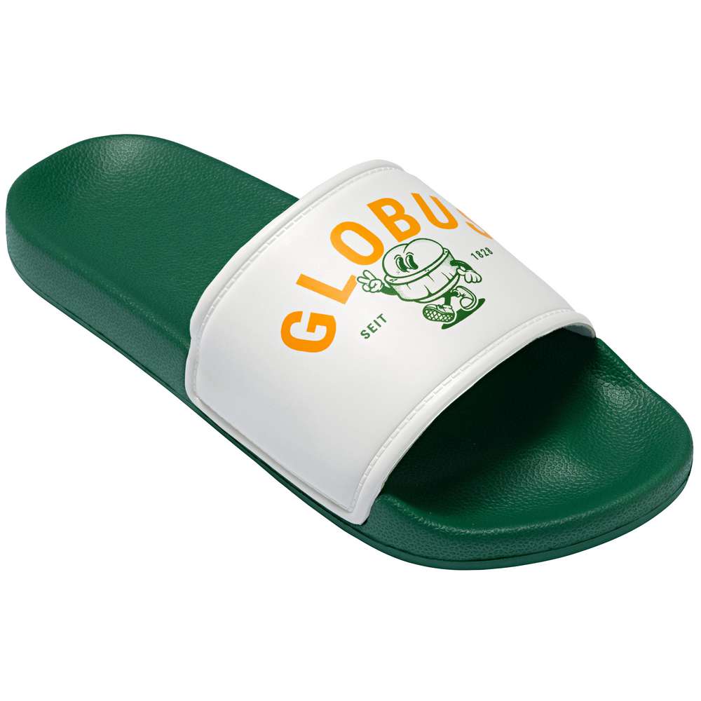 Produktabbildung GLOBUS Herren-Badepantolette Fleischkäse, Gr. 40-46, grün/weiß
