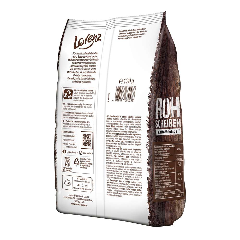 Produktabbildung Lorenz Kartoffelchips Rohscheiben