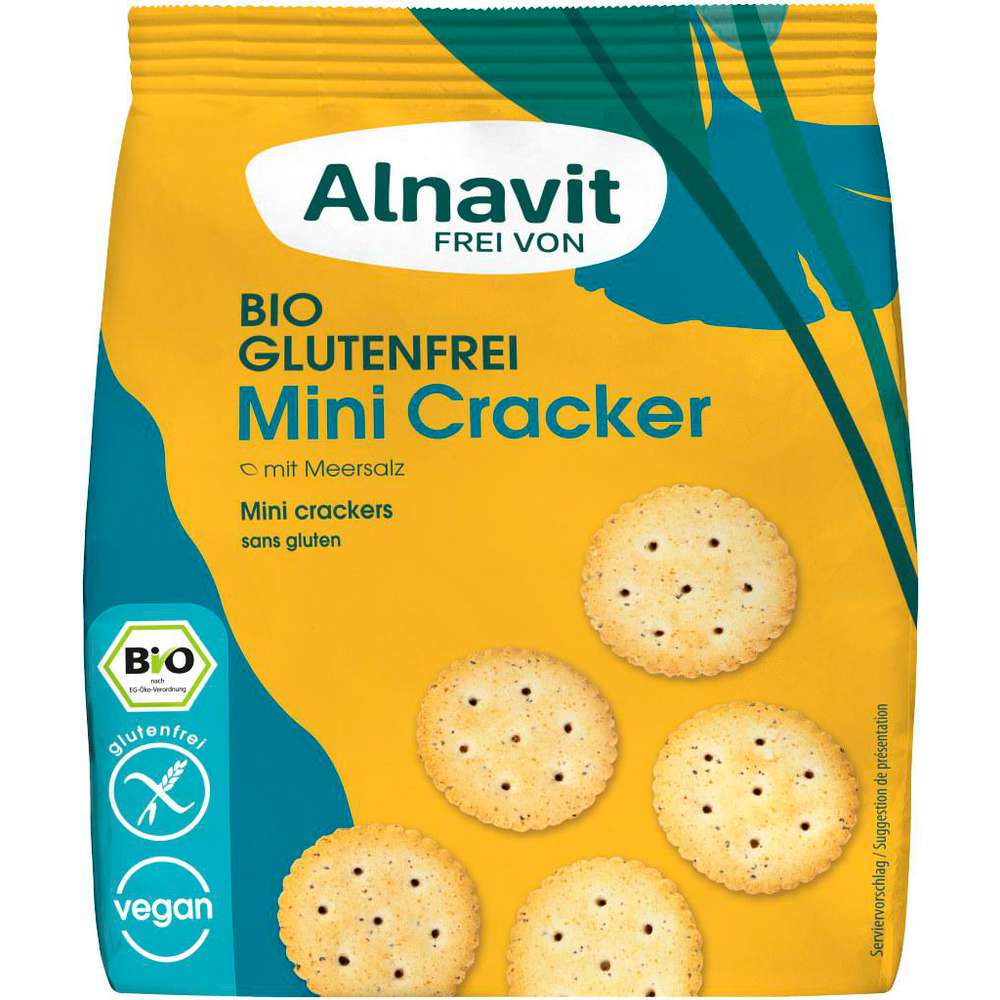 Produktabbildung Alnavit Bio Mini Cracker glutenfrei