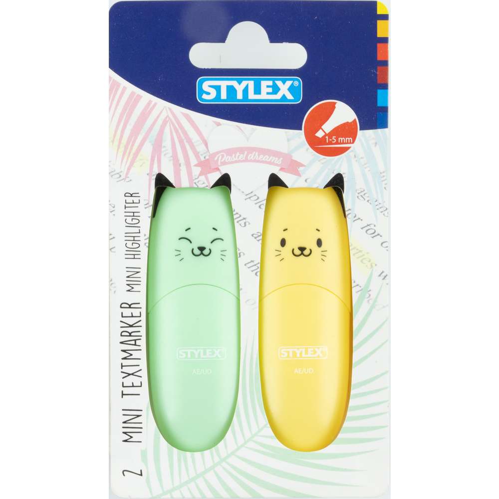 Produktabbildung Stylex Mini Textmarker, Katze