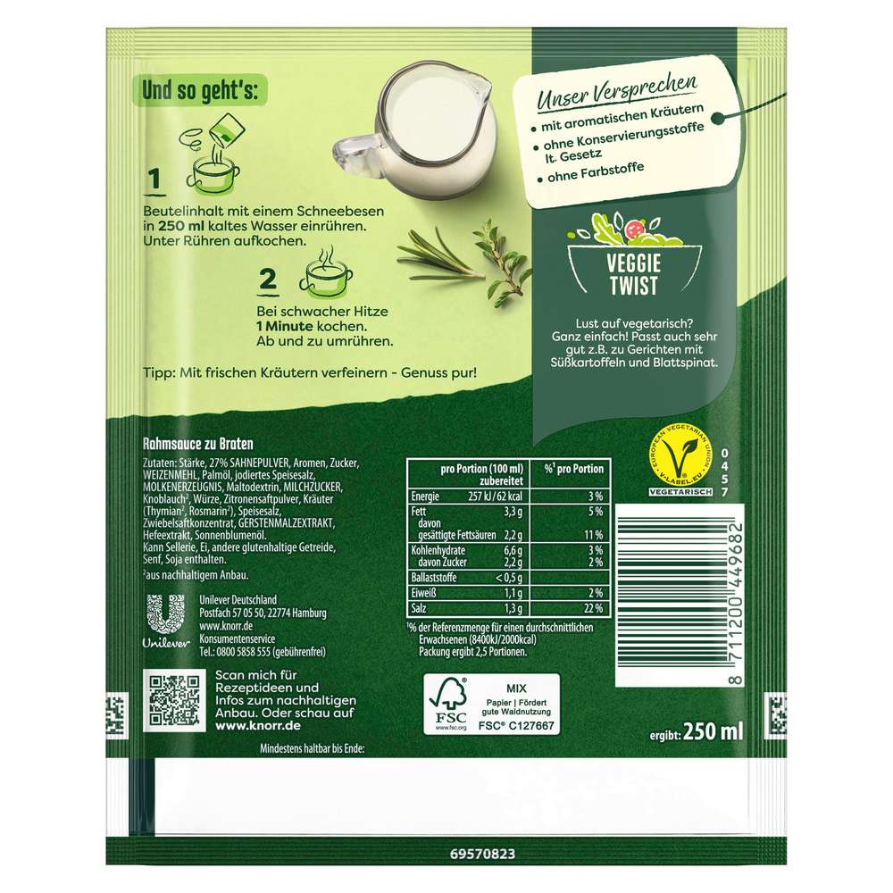 Produktabbildung Knorr Rahmsauce zu Braten