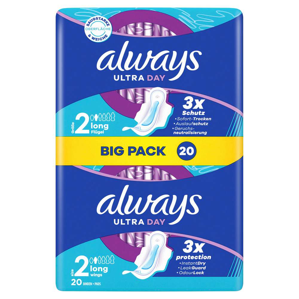 Produktabbildung Always Ultra Binden Day Long 2