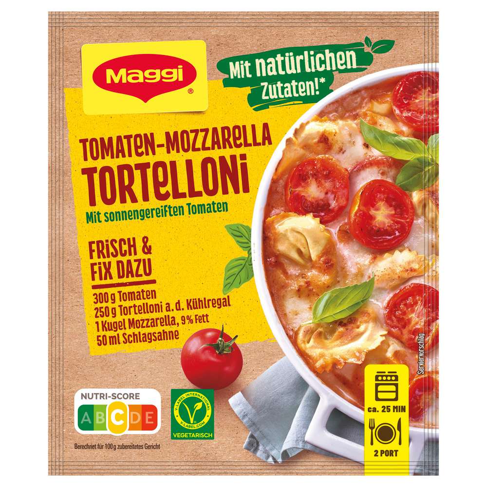 Produktabbildung Maggi Fix, Tomate Mozzarella Tortellini