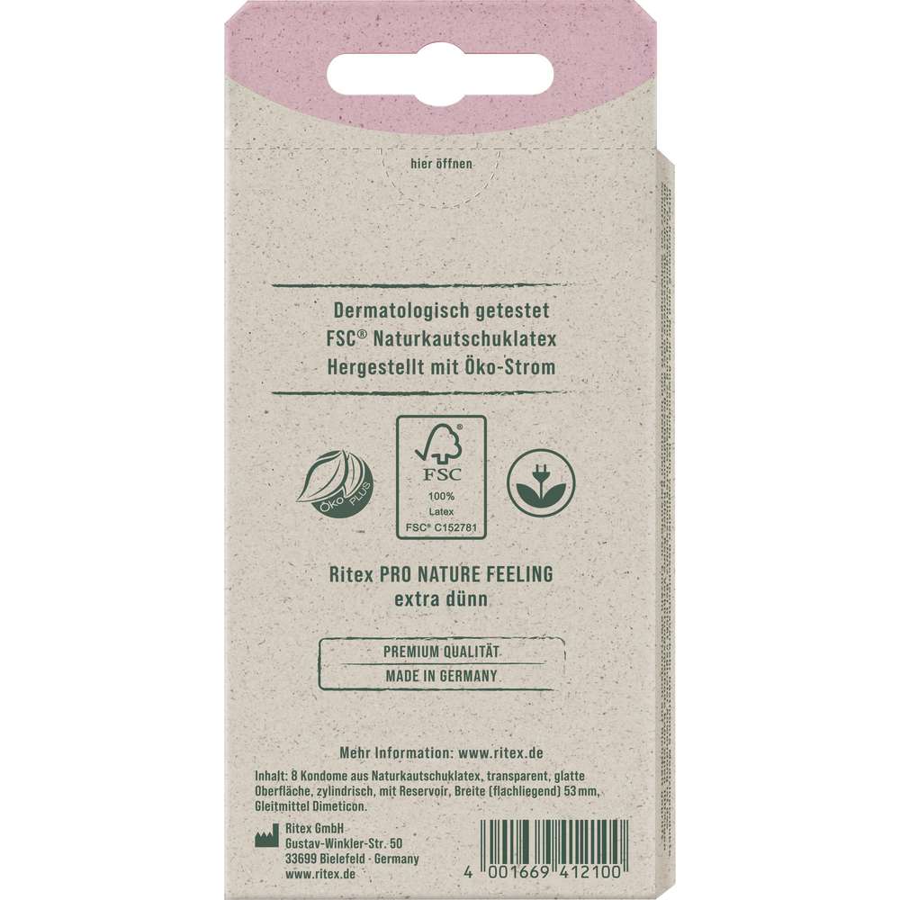 Produktabbildung Ritex Pro Nature Kondome Feeling, extra dünn