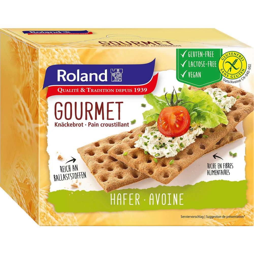 Produktabbildung Roland Knäckebrot Hafer